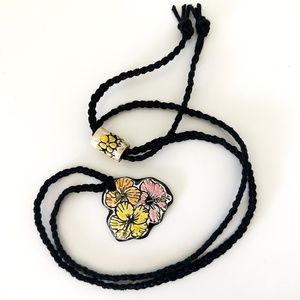 Surly-Ramics NWB Handmade Convertible Ceramic and Hemp Boho Necklace